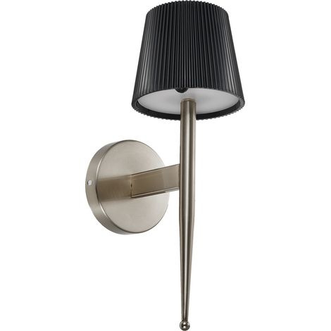 Applique murale décorative moderne à énergie solaire, luminaire mural d'intérieur et d'extérieur pour salon, chambre, bureau, véranda ou jardin. (1/5)