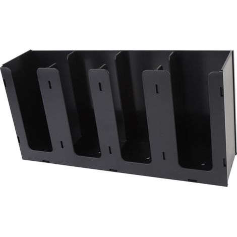 Distributeur de gobelets en carton, organisateur de rangement pour café en acrylique, pour la cuisine, la salle de pause, le magasin, 4 compartiments, montage facile, vertical (1/5)