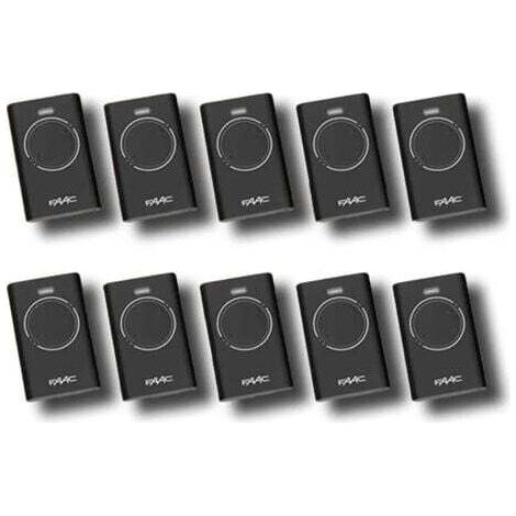 faac 10 x télécommande 2 canaux xt2 433 slh lr 7870071 (1/3)