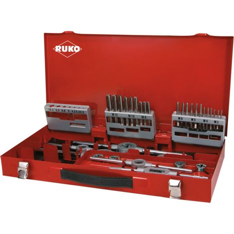 Assortiment tarauds + filières HSS 37 pièces (1/5)