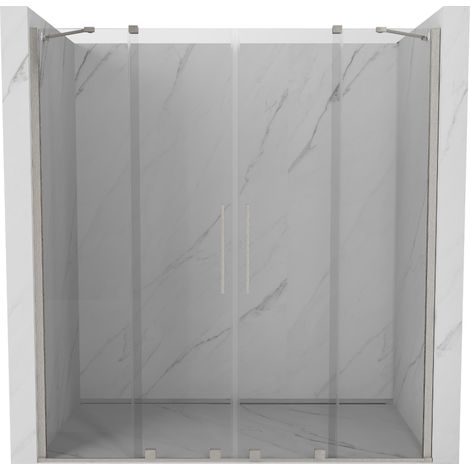 Mexen Velar Duo porte de douche coulissante 180 cm, transparent, nickel brossé - 871-180-000-02-97 (1/5)