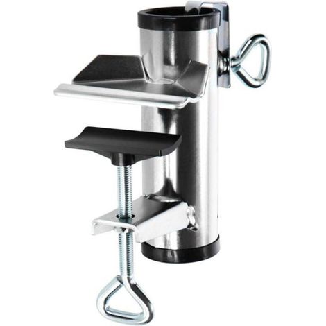 Porte-Parasol - Acier Galvanisé - Pour Balcon Terrasse - Fixation Sans Perçage - Ø 25 À 38 Mm - 1 Pièce (1/5)