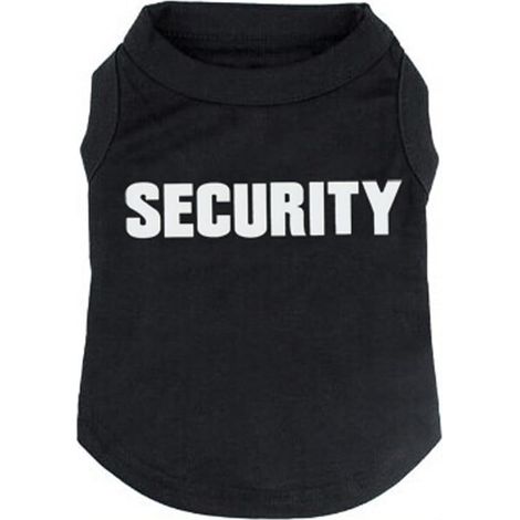 Dog Shirt T-Shirts Puppy Summer Clothes Dog Tank Top Vest Security Sweat Shirt for Small Dog Medium Dog Cat (S, Black) (1/5)