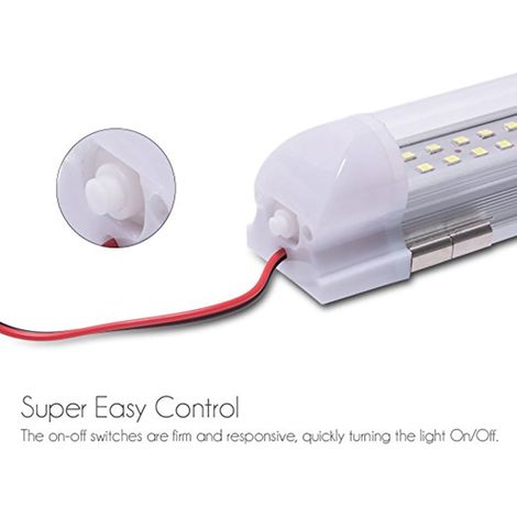 Bandeau LED intérieur 350LM 12V-86V 5W économe en énergie aluminium PC pour caravane bateau fourgon (1/3)