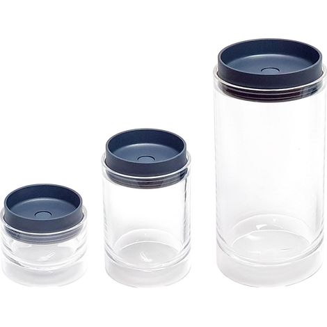 Lot de 3 bocaux Tatkraft incassables hermétiques 1250 ml 450 ml