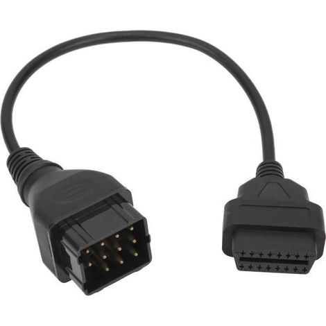 Câble OBD2 12 broches à 16 broches câble de connecteur OBD2 adaptateur OBDII accessoires de voiture adaptés pour Renault (1/4)