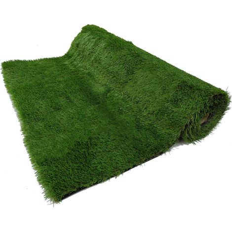 Gardiun – Gazon synthétique rouleau 500x100 cm – 30 mm épaisseur – 4 tonalités pour effet naturel – Confortable avec effet mémoire (1/5)