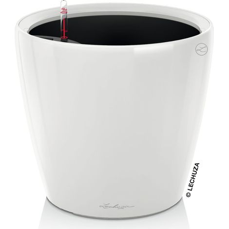 LECHUZA CLASSICO Premium LS 28 Komplettset weiß hochglanz