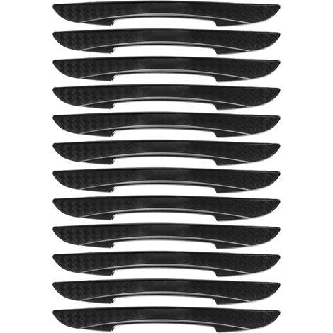 Juego de 12 tiras embellecedoras para parachoques de puertas, accesorios para automóviles, pegatinas de protección para automóviles, pegatinas resistentes a los arañazos para automóviles, artículos de