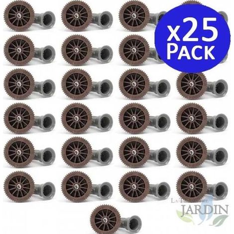 Pack 25 Boquilla ajustable tobera 8A Hunter, Alcance 2,40 m, Ángulo ajustable, Difusores de riego
