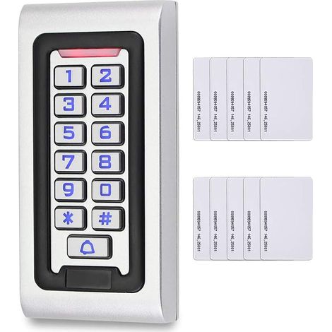 Metal Housing Waterproof Standalone Access Control Keypad with RFID Card (1/4)