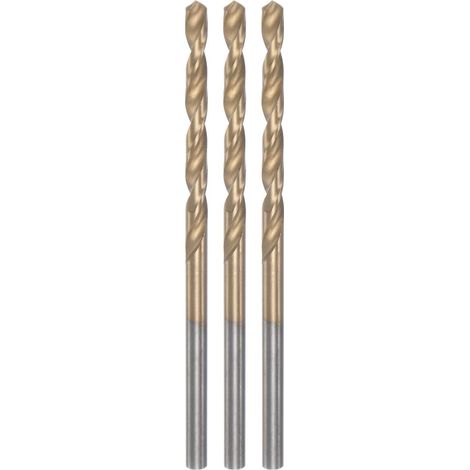 3pcs Hélicoïdal Perceuse Bits 2.7mm Titane Enduit HSS-E (1/5)