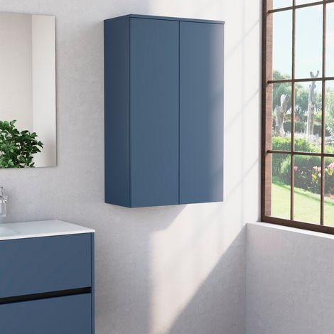 Inda - Colonna bagno con 2 ante e 3 ripiani 60x102 cm - Blu (1/3)