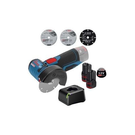 Bosch Smerigliatrice  Angolare a  Batteria GWS  12V-76  Ø 76  mm /  2x 2,0  Ah Batteria  + Caricabatterie (1/5)
