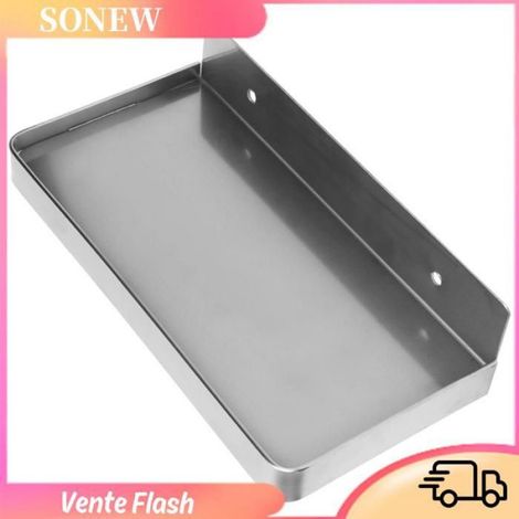Support Téléphone - Acier Inoxydable - Pour Salle De Bain Cuisine Douche Camping-Car - 185 X 90 Mm - 1 Pièce (1/5)