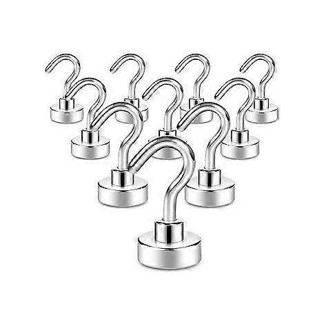 10er-Pack Magnethaken, starke Magnete (über 10 kg) mit Kühlschrankhaken, robuste Deckenhaken für Kreuzfahrtschiffe, Magnethaken (1/5)
