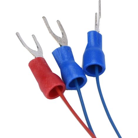 Thermomètre à résistance de platine de type sonde PT100, thermocouple à trois fils fileté M8, fil de détection de température, longueur de la sonde 100 mm. (1/5)