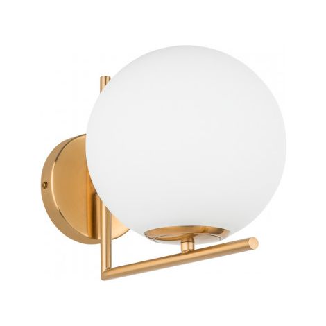 Applique Mondo Italux laiton globe blanc E27 design (1/2)