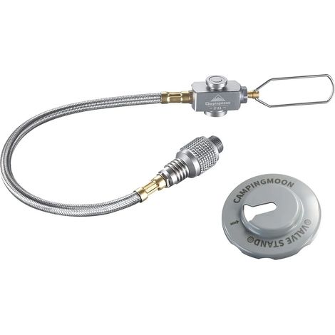 Améliorez votre équipement de plein air : tuyau de gaz à visser EN417, connexion sécurisée, tuyau tressé en acier inoxydable, durable, polyvalent et pratique pour réchauds de cuisine portables. (1/2)