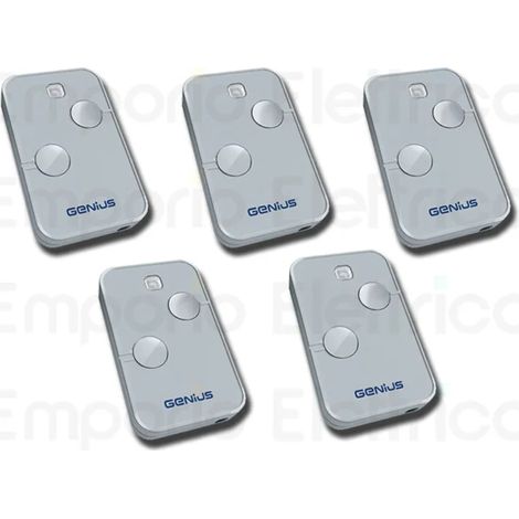 genius 5 télécommandes à 2 canaux 868mhz kilo n tx2 jlc 787034 5 (ex code 6100332) (1/2)