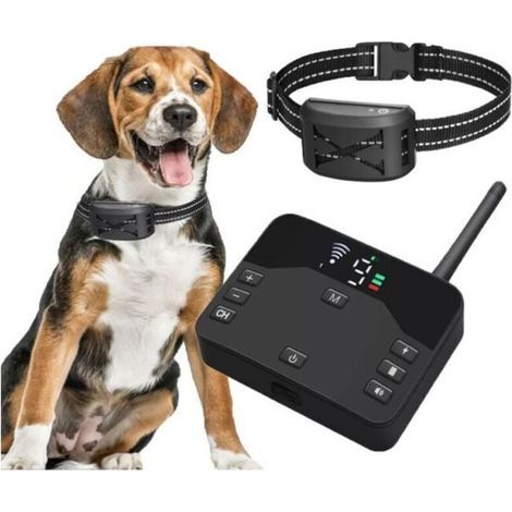 Clôture électrique sans fil 2 en 1 pour chien – Système de confinement étanche IP66 – Collier réglable 8-28 pouces – Portée jusqu'à 990 pieds (1/5)