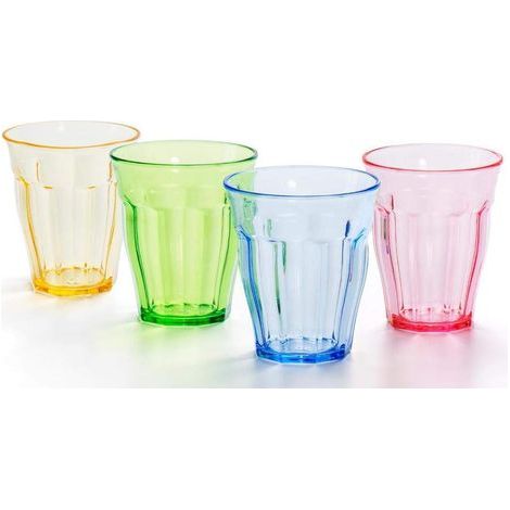 Plastikbecher – Unzerbrechlich, BPA-frei – Für Kinder und Erwachsene – 4 Farben – 4er-Pack (1/5)