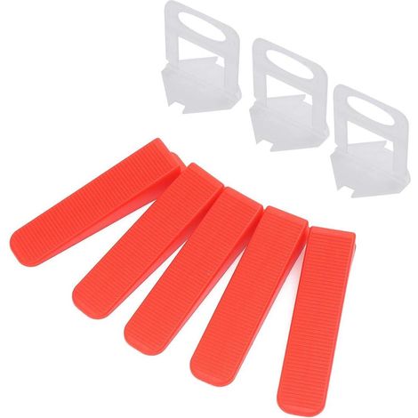 Système de nivellement de carreaux 400pcs Pack 2mm niveleurs entretoises pour la construction de murs sols (1/4)