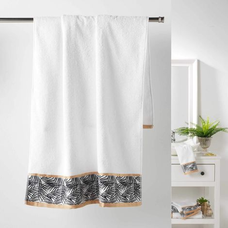 Douceur d'interieur Orbella - Telo Doccia, 70 x 130 cm, Colore: Bianco (1/3)