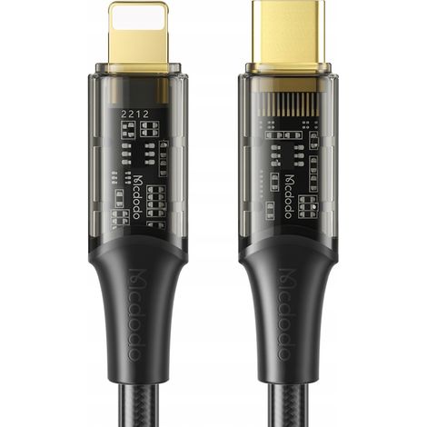 Cable USB-C Lightning de Mcdodo con carga rápida de 36 W y 1 m para iPhone 11, 12, 13 y 14. (1/5)