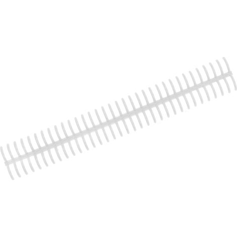 Lot de 10 spirales de reliure 34 trous en polypropylène résistant à l'usure, transparentes, pour papeterie (1/5)