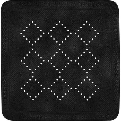 Tapis Fond de douche PVC ALASKA 55x55cm Noir Spirella (1/2)