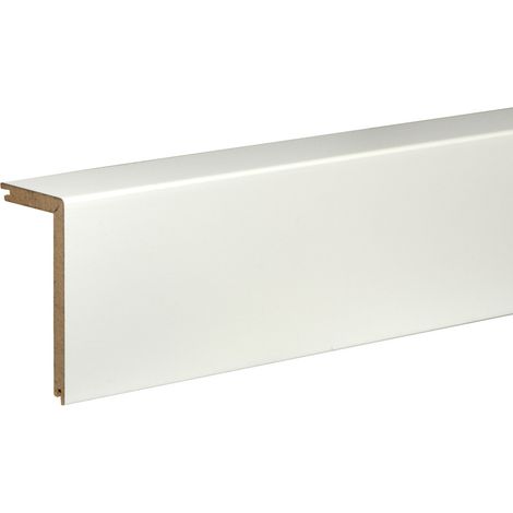 FN Neuhofer Rohrsockelleiste 240 cm 91 x 41 mm weiß Leisten (1/3)