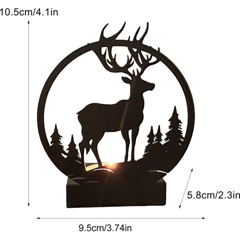 Porte-bougie éléphant, support décoratif et résistant pour la maison (1/5)