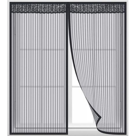 Magnetisches Fenstermoskitonetz, 150 x 150 cm, selbstklebendes Netz mit integrierten Magneten, einfache Installation an den meisten Fenstern (1/4)