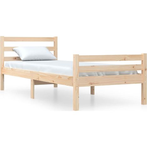 Maison Exclusive - Massivholzbett 100x200 cm
