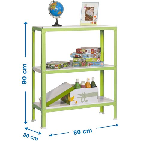 Simonrack Scaffale metallico moderno verde e bianco