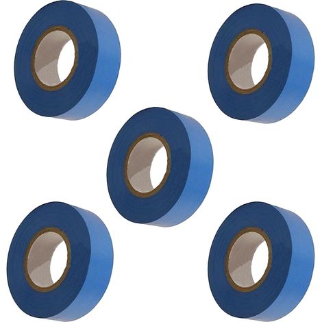Dapetz® 5 X Blue Electrical PVC Insulation/Insulating Tape 19mm X 22m - Flame Retardant Consistent Stretch Can Be Used For Colur Coding and Sports (1/5)