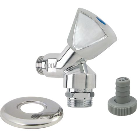 AquaCraft Geräteschrägsitzv. Haubengriff YRBA61001000122 1/2", mit Tülle & Rosette, verchromt