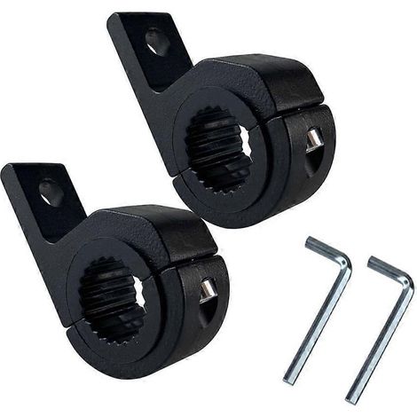 Supports de fixation pour phares de moto (2 pièces), colliers de serrage tubulaires pour feux auxiliaires de voiture