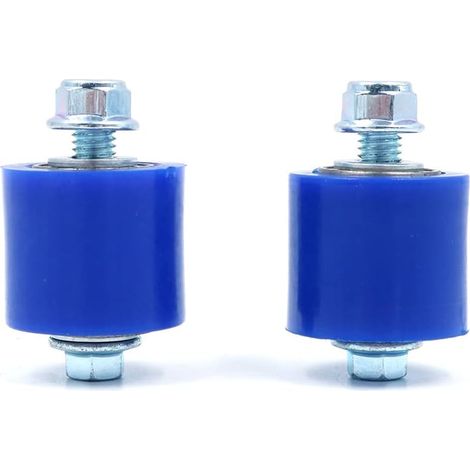 2pcs Motorcycle 8mm Chain Roller Tensioner Wheel Guide with Bolt Suitable for 350 Banshee Engine Blue (1/4)