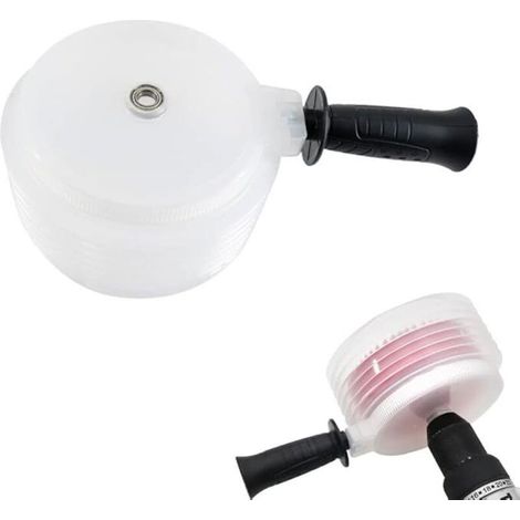 Colector de polvo para sierras de corona, Recipiente para polvo, Tapa antipolvo, Cubierta protectora para taladro, Accesorios para sierras de corona, Tapa antipolvo para martillo eléctrico (1/5)