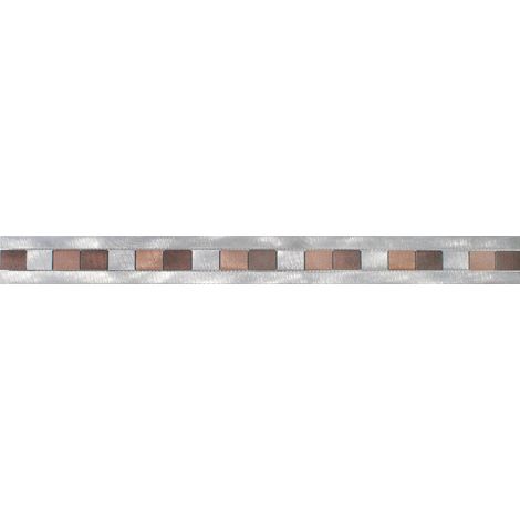 Banyo – Listel marron 60mm – Frise décorative en carrelage – Dimensions 600 x 60 x 8 mm – Pour pose facile et esthétique