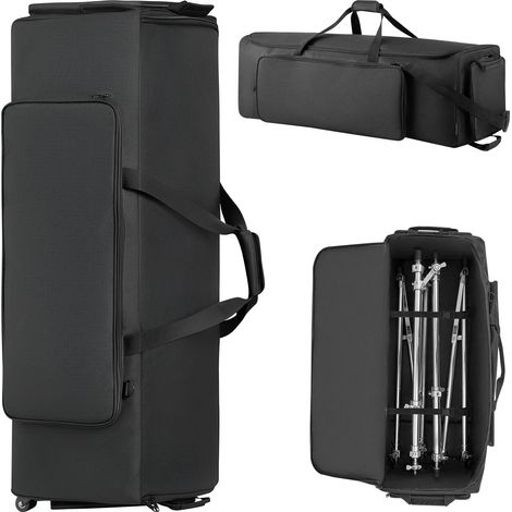 VEVOR Schlagzeugtasche, Drummer Hardware Bag, 1020x470x330 mm, mit verstellbaren Schulterriemen, Rollen & 4 Außentaschen, wasserabweisend & gepolstert, sicherer Transport von Equipment & Instrumente (1/5)