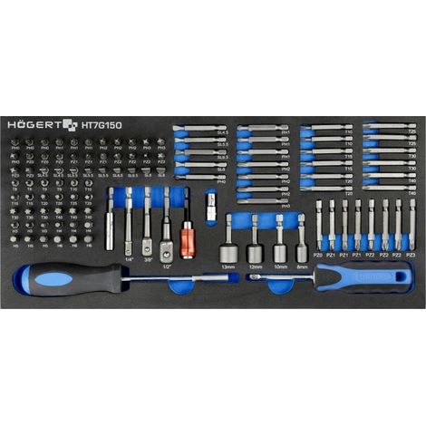 Ensemble d'outils Hogert HT7G150 107 unités
