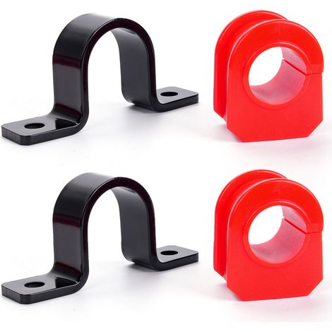K80201 front sway bar bushing, 32mm, for 1999-2006 Ford F250-F550 - one pair of bushings (with metal fittings). (1/4)