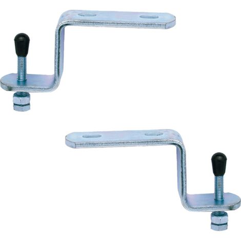 Kit de 2 attaches contre-coudées pour fixation lavabo - Ram