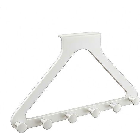 Robuster Türhänger – 6 Haken – für Mäntel und Handtücher (1/4)