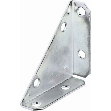 Équerre d’assemblage robuste – 75 x 75 x 105 mm – acier galvanisé Sendzimir – Marque Alberts (1/2)