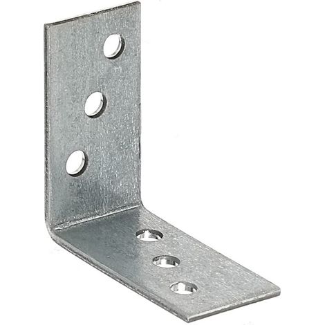 Lot de 15 équerres Galvanisé GAH, 60x60x40 mm