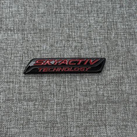 (SKYACTIV noir rouge, NC) - Convient pour Mazda MX5 Miata NC ND Emblème de calandre avant Badge de coffre arrière Logo ABS noir brillant Autocollant extérieur Accessoires (1/5)